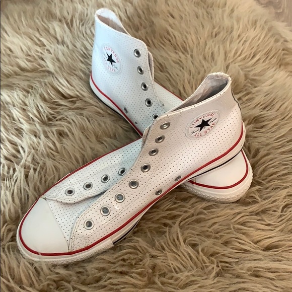 White Converse Chuck Taylor All Star High-Tops - Picture 1 of 6